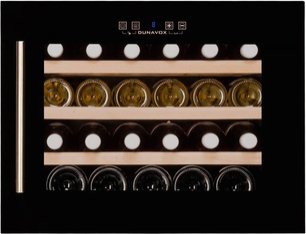 Винный шкаф Dunavox DX-24.56BBK (A) петли справа фото 2 в Тюмени
