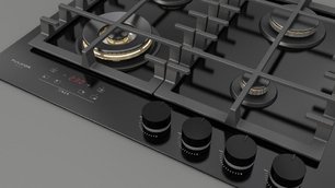 Газовая варочная панель Fulgor Milano FCLH 604 G T WK BK фото 4 в Тюмени