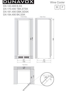 Винный шкаф Dunavox DX-143.468B фото 4 в Тюмени