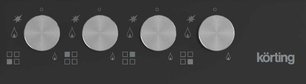 Газовая стеклянная варочная панель Korting HGG 6734 CTN фото 2 в Тюмени