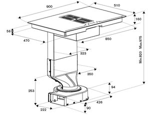 Варочная панель со встроенной вытяжкой Bertazzoni P904ICHNE фото 4 в Тюмени