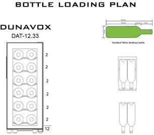 Винный шкаф Dunavox DAFT-12.33 фото 3 в Тюмени