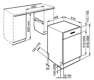 Посудомоечная машина Смег PLA4645X7 фото 3 в Тюмени Посудомоечная машина Smeg PLA4645X7 фото 3 в Тюмени