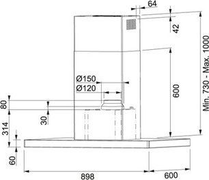 Вытяжка Франке FCR 925 I TC BK XS фото 2 в Тюмени Вытяжка Franke FCR 925 I TC BK XS фото 2 в Тюмени