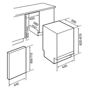 Посудомоечная машина Teka DW1 455 FI фото 3 в Тюмени