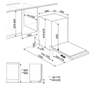 Посудомоечная машина Смег ST316L фото 3 в Тюмени Посудомоечная машина Smeg ST316L фото 3 в Тюмени