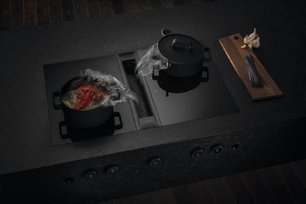 Варочная панель с вытяжкой и установочным комплектом BORA PKAS3FIAB (1x PKAS3AB, 2x PKFI3, 1x EFBV90, 1x EFS375, 1xEFV) фото 3 в Тюмени