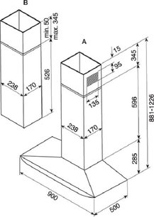 Вытяжка Де Дитрих DHD 709 EE 1 фото 2 в Тюмени Вытяжка De Dietrich DHD 709 EE 1 фото 2 в Тюмени
