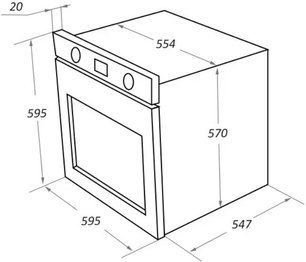 Духовой шкаф Маунфилд EOEH.7611W фото 2 в Тюмени Духовой шкаф Maunfeld EOEH.7611W фото 2 в Тюмени