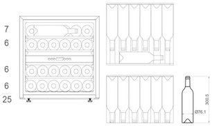 Встраиваемый винный шкаф Pando PVMAVP 60-25CRR фото 3 в Тюмени