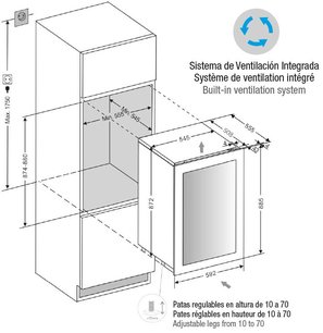 Встраиваемый винный шкаф Pando PVMAV 88-49XR фото 3 в Тюмени