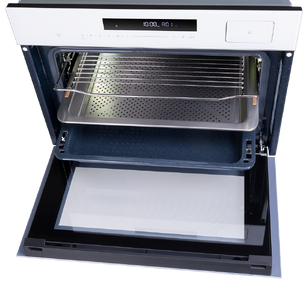 Компактный духовой шкаф с паром Maunfeld MCMO5016STGW фото 4 в Тюмени