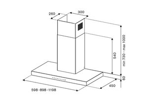 Вытяжка Бертаззони KT60P1AXT фото 3 в Тюмени Вытяжка Bertazzoni KT60P1AXT фото 3 в Тюмени