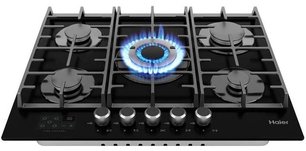 Газовая варочная панель Haier HHX-G75CWSB фото 4 в Тюмени