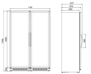 Винный шкаф Dometic C125G VinoView Double Classic фото 2 в Тюмени