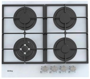 Газовая стеклянная варочная панель Korting HGG 6722 CTW фото в Тюмени