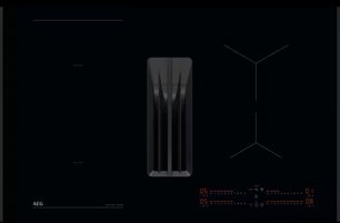 Варочная панель с вытяжкой AEG NCH84B03AB фото в Тюмени