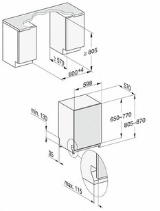 Встраиваемая посудомоечная машина Миле G 7160 SCVi фото 4 в Тюмени Встраиваемая посудомоечная машина Miele G 7160 SCVi фото 4 в Тюмени