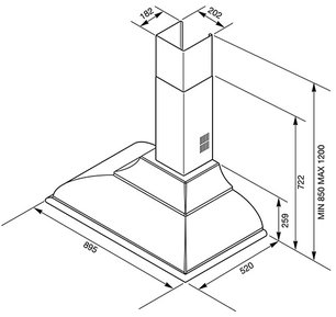 Вытяжка Смег KC19A-2 фото 4 в Тюмени Вытяжка Smeg KC19A-2 фото 4 в Тюмени