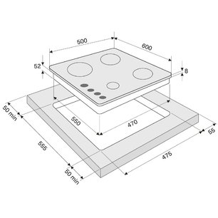 Газовая варочная поверхность KRONA CORTESIA 60 BL фото 4 в Тюмени