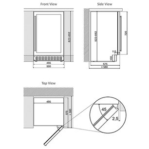 Винный шкаф Dunavox DAUF-38.100DOP.TO фото 4 в Тюмени