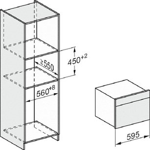 Встраиваемая комби-пароварка Miele DGC 7640 EDST/CLST новая, с витрины (без коробки) фото 3 в Тюмени