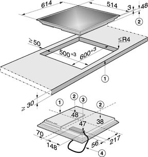 Индукционная панель Miele KM5920 сталь фото 3 в Тюмени
