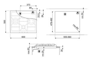 Варочная панель Smeg SR764OT фото 4 в Тюмени