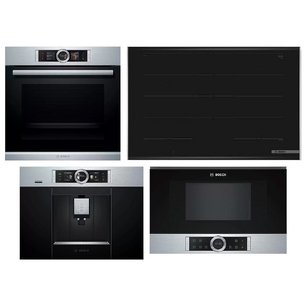 Bosch (варочная панель PXY875DW4E + духовой шкаф HSG636ES1 + микроволновая печь BFR634GS1 + кофемашина CTL636ES6) фото в Тюмени Bosch (варочная панель PXY875DW4E + духовой шкаф HSG636ES1 + микроволновая печь BFR634GS1 + кофемашина CTL636ES6) фото в Тюмени
