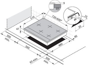 Независимая варочная панель De Dietrich DTE 714 W фото 2 в Тюмени