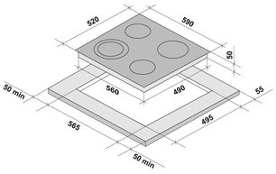 Электрическая варочная поверхность KRONA ORSA 60 BLS фото 4 в Тюмени