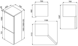 Холодильник Smeg FA390X4 фото 2 в Тюмени