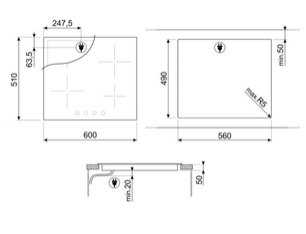 Варочная панель Smeg SE364TDM фото 3 в Тюмени