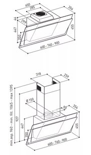 Вытяжка Кертинг KHC 67070 GWN фото 2 в Тюмени Вытяжка Korting KHC 67070 GWN фото 2 в Тюмени