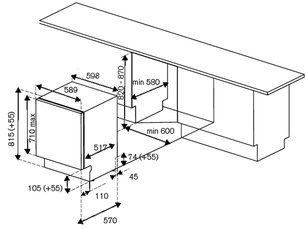 Встраиваемая посудомоечная машина Bertazzoni DW60BIT фото 4 в Тюмени