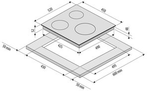 Электрическая варочная поверхность KRONA CORTO 45 BL фото 4 в Тюмени