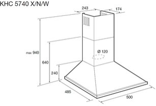 Вытяжка Кертинг KHC 5740 X фото 2 в Тюмени Вытяжка Korting KHC 5740 X фото 2 в Тюмени