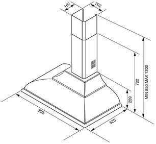 Вытяжка Смег KC19P фото 3 в Тюмени Вытяжка Smeg KC19P фото 3 в Тюмени