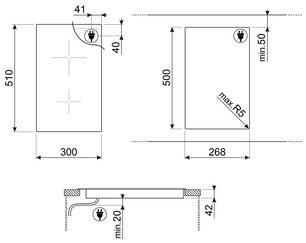 Варочная панель Smeg SE232TD1 фото 3 в Тюмени