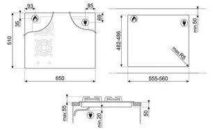 Варочная панель Smeg PM3643D фото 4 в Тюмени