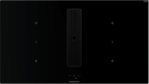 Индукционная варочная поверхность с вытяжкой Kuppersbusch KMI 9850.1 SR-E Black Velvet фото в Тюмени