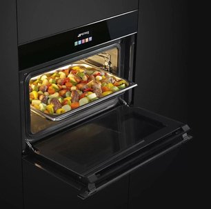 Духовой шкаф комбинированный с пароваркой Смег SF4604VCNX1 фото 3 в Тюмени Духовой шкаф комбинированный с пароваркой Smeg SF4604VCNX1 фото 3 в Тюмени