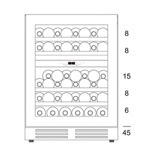 Винный шкаф Dunavox DAU-45.125DW.TO фото 3 в Тюмени