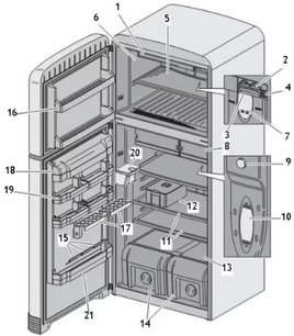 Холодильник Смег FAB50BS фото 4 в Тюмени Холодильник Smeg FAB50BS фото 4 в Тюмени