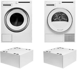 Asko Classic 11 (стиральная машина W2084.W/3 + сушильная машина T208C.W + напольный ящик HPS5323W (2 шт)) фото в Тюмени Asko Classic 11 (стиральная машина W2084.W/3 + сушильная машина T208C.W + напольный ящик HPS5323W (2 шт)) фото в Тюмени
