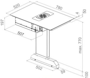 Варочная панель с вытяжкой Pando E-390/78 V.1130 ECO PLUS + KIT FCLR-AE фото 4 в Тюмени