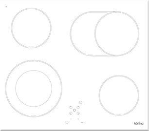 Варочная поверхность Korting HK 62051 BW фото в Тюмени