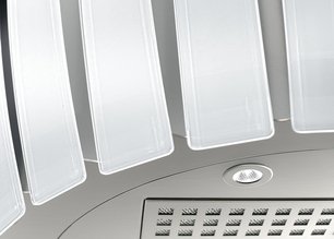 Вытяжка Фалмек Prestige isola 75 Vetro ix (800) white фото 2 в Тюмени Вытяжка Falmec Prestige isola 75 Vetro ix (800) white фото 2 в Тюмени