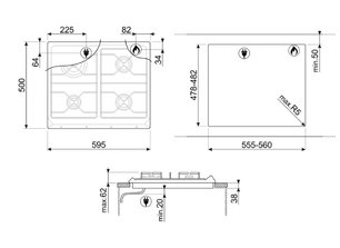 Варочная панель Smeg SR964BGH фото 4 в Тюмени