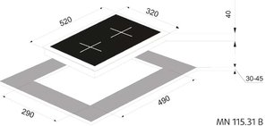 Варочная панель Zigmund Shtain MN 222.31 B фото 3 в Тюмени